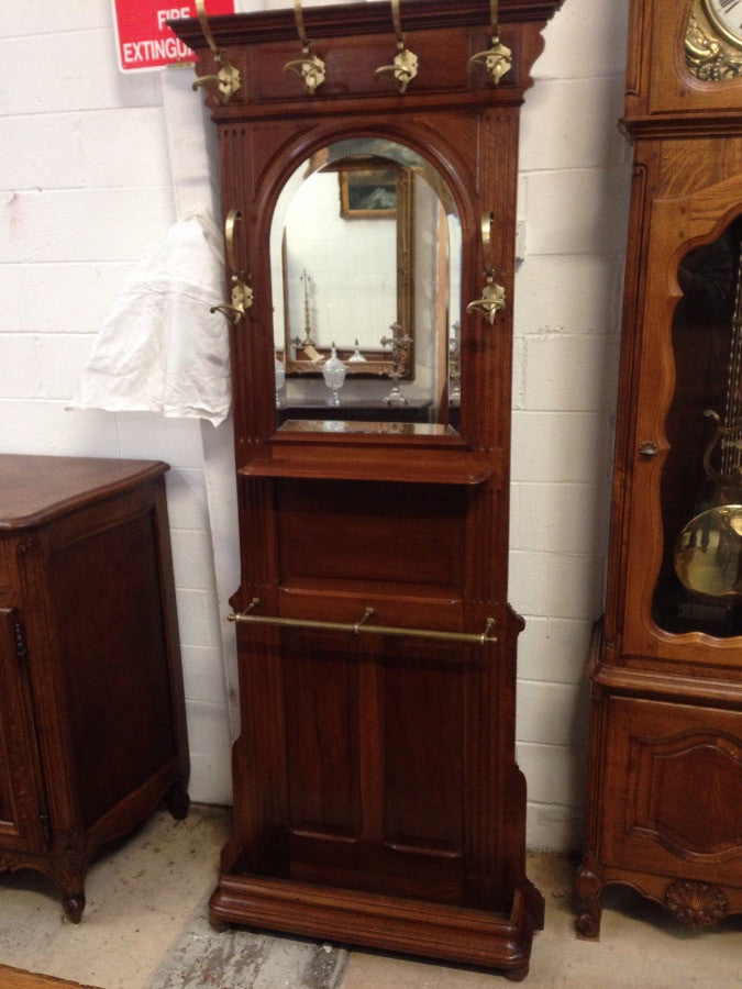 French Walnut Hall Stand