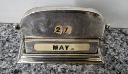 Art Deco Sterling Silver Birmingham Working Calendar | Antique & Vintage | Moonee Ponds Antiques | Australia Wide Delivery