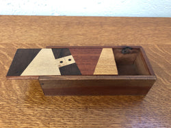 Vintage Parquerty Box With Sliding Lid | Antique & Vintage | Moonee Ponds Antiques | Australia Wide Delivery