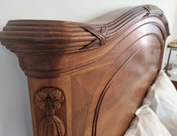 Fabulous French Walnut Queen Bed | Antique & Vintage | Moonee Ponds Antiques | Australia Wide Delivery