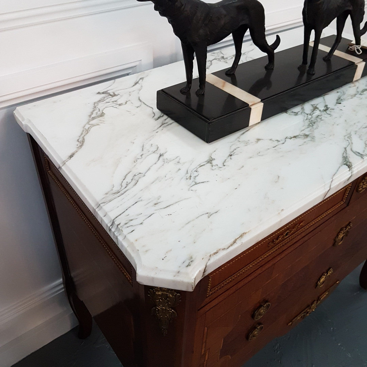 French 19th Century Louis XVI Style Transitional Commode Signed Longrez | Antique & Vintage | Moonee Ponds Antiques | Australia Wide Delivery