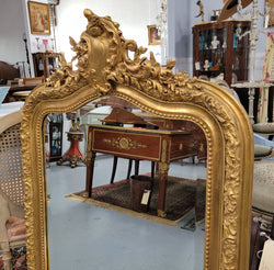 French Napoleon III Louis XV Style Gilt framed Bevelled Mirror | Antique & Vintage | Moonee Ponds Antiques | Australia Wide Delivery