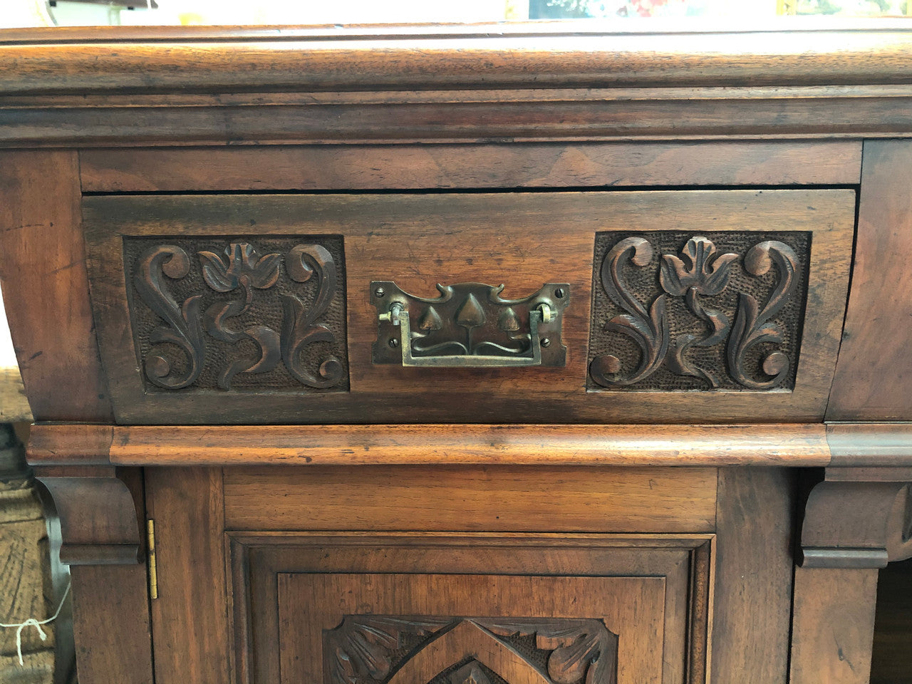 Beautifully Carved Edwardian Sideboard