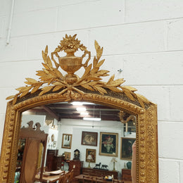 A Beautiful French Gilt Napoleon III Mantle Mirror