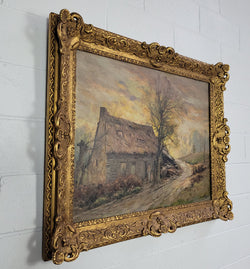 Stunning Signed French Oil On Canvas Impressionist Painting | Antique & Vintage | Moonee Ponds Antiques | Australia Wide Delivery