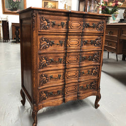 French Oak Miniature Chest of Five Drawers | Antique & Vintage | Moonee Ponds Antiques | Australia Wide Delivery