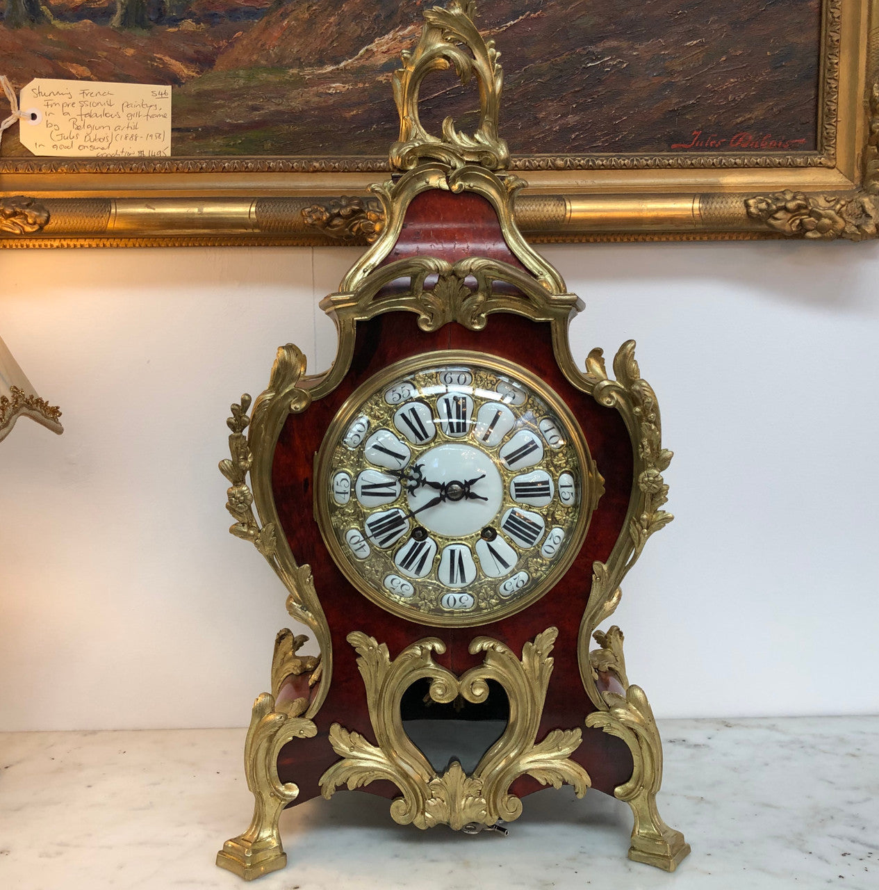 Sensational French Boulle mantle clock