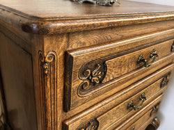 Vintage French Oak Three Drawer Chest | Antique & Vintage | Moonee Ponds Antiques | Australia Wide Delivery