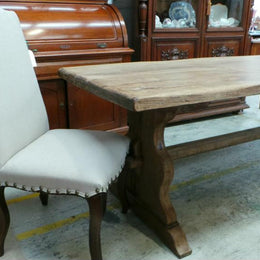 Light French Oak Dining Table