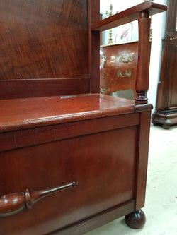 Australian Cedar Hall seat | Antique & Vintage | Moonee Ponds Antiques | Australia Wide Delivery