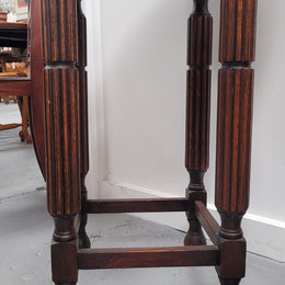 Round Tudor Oak Occasional Table Circ: 1930;s In good detailed condition.