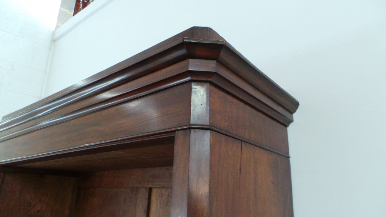 Louis Phillipe Mahogany French Open Bookcase