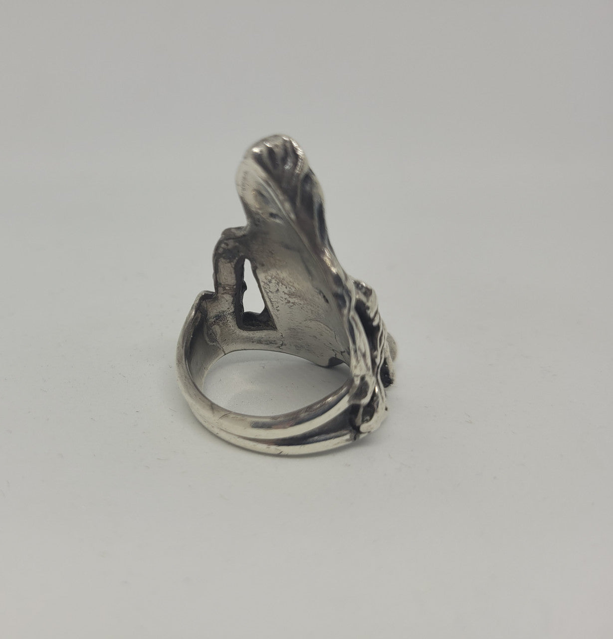 Heavy Sterling Silver Biker Skeleton On Bike Ring | Antique & Vintage | Moonee Ponds Antiques | Australia Wide Delivery