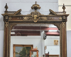 Early 19th Century French Gilt & Simulated Wood Mantle Mirror | Antique & Vintage | Moonee Ponds Antiques | Australia Wide Delivery