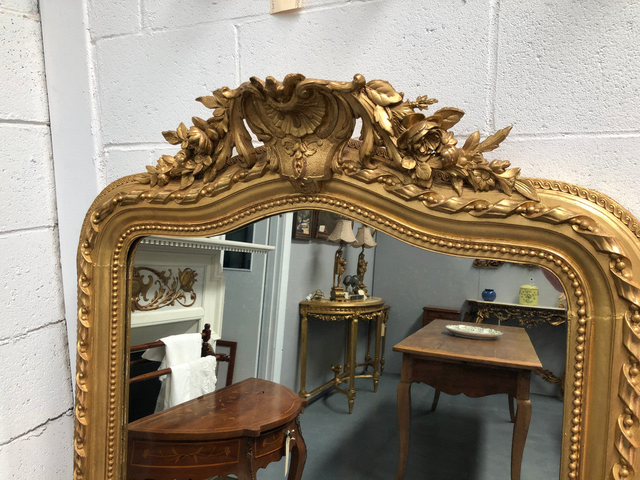 Antique French 19th Century Bellepoque Mantle Mirror | Antique & Vintage | Moonee Ponds Antiques | Australia Wide Delivery