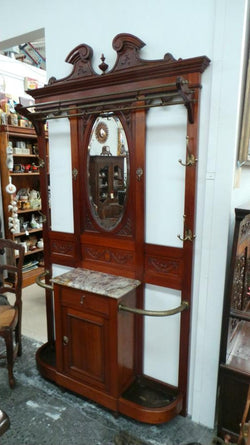 Large French Mahogany Hall Stand | Antique & Vintage | Moonee Ponds Antiques | Australia Wide Delivery