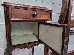 French Rosewood Louis XV Style Single Bedside Cabinet | Antique & Vintage | Moonee Ponds Antiques | Australia Wide Delivery