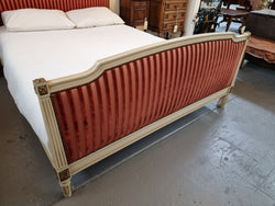 French Queen Size Upholstered Louis XV Style Painted Bed | Antique & Vintage | Moonee Ponds Antiques | Australia Wide Delivery