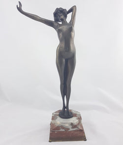 French Art Deco Lorenzl Style Figure | Antique & Vintage | Moonee Ponds Antiques | Australia Wide Delivery