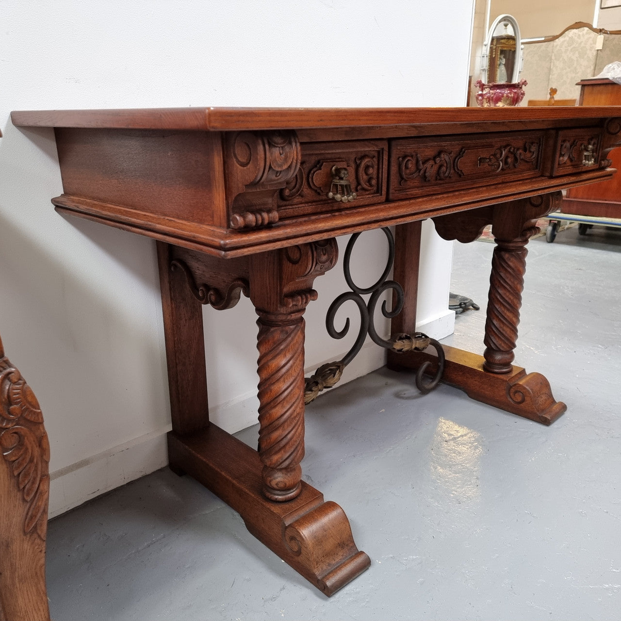 Amazing French Oak Spanish Style Console Table | Antique & Vintage | Moonee Ponds Antiques | Australia Wide Delivery