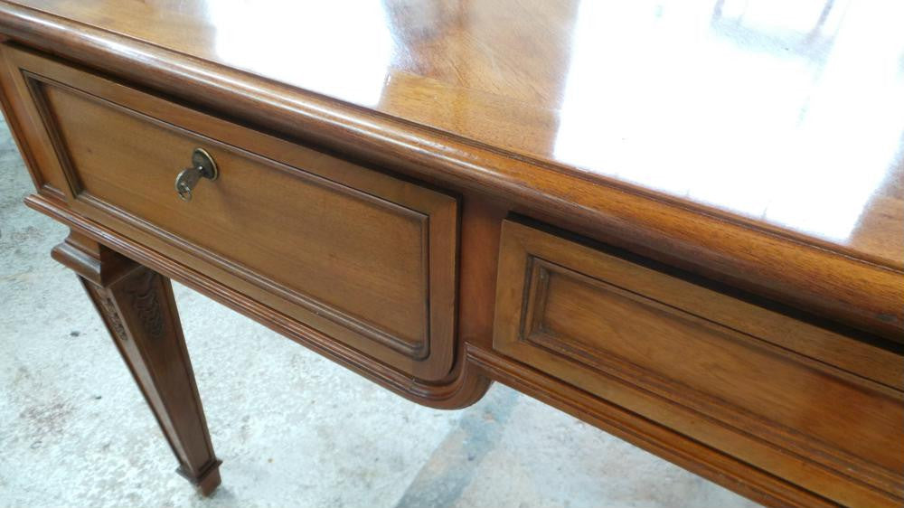 Large Walnut Desk | Antique & Vintage | Moonee Ponds Antiques | Australia Wide Delivery