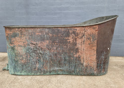 Rare French 19th Century Copper & Galvanized Interior Bath Tub | Antique & Vintage | Moonee Ponds Antiques | Australia Wide Delivery