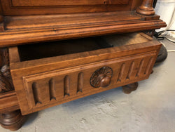 Henry II Style Walnut Inset Marble Top Single Bedside | Antique & Vintage | Moonee Ponds Antiques | Australia Wide Delivery