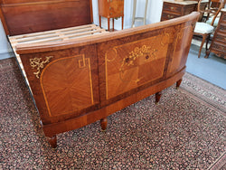 French Louis XV Style Bow Fronted Queen Size Bed | Antique & Vintage | Moonee Ponds Antiques | Australia Wide Delivery