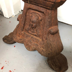 Rustic French Pair Of Tall Heavy Cast Iron Candlesticks | Antique & Vintage | Moonee Ponds Antiques | Australia Wide Delivery