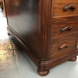 Superb Late 19th Century French Walnut Partners Desk