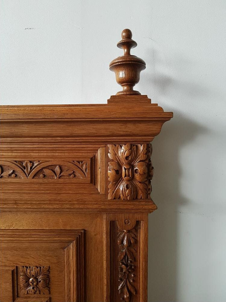 French Henry II Oak Queen Size Bed | Antique & Vintage | Moonee Ponds Antiques | Australia Wide Delivery