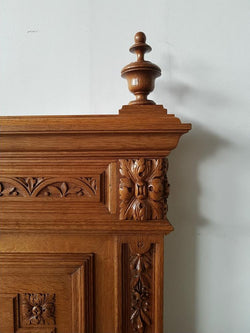 French Henry II Oak Queen Size Bed | Antique & Vintage | Moonee Ponds Antiques | Australia Wide Delivery