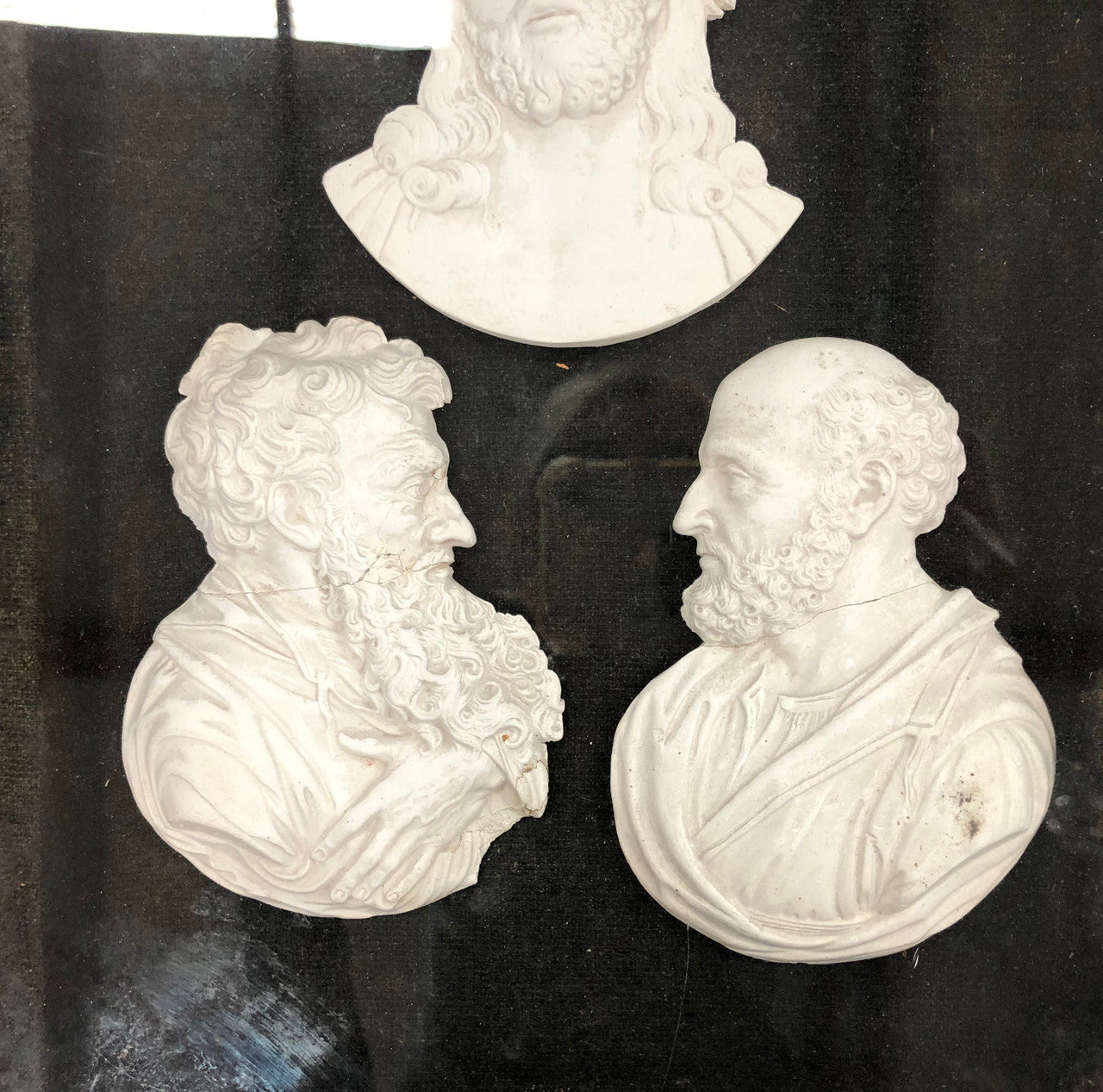 Very Interesting Framed Plaster Cameos | Antique & Vintage | Moonee Ponds Antiques | Australia Wide Delivery