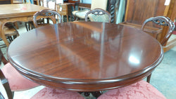 Vintage Mahogany Round Extension Table | Antique & Vintage | Moonee Ponds Antiques | Australia Wide Delivery