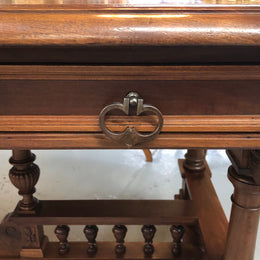 19th Century French Walnut Henry II Style Desk