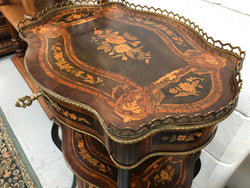 Rare French Inlaid Three Tier Etagere | Antique & Vintage | Moonee Ponds Antiques | Australia Wide Delivery