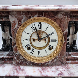 Late Victorian Ansonia Marble Mantle Clock | Antique & Vintage | Moonee Ponds Antiques | Australia Wide Delivery