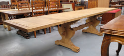 Stunning French Oak Farmhouse Table With Two Extension Leaves | Antique & Vintage | Moonee Ponds Antiques | Australia Wide Delivery