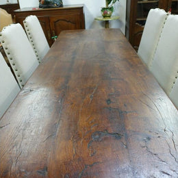 2.4 Meter French Oak Farmhouse Dining Table