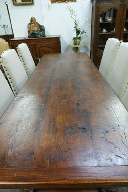 2.4 Meter French Oak Farmhouse Dining Table | Antique & Vintage | Moonee Ponds Antiques | Australia Wide Delivery