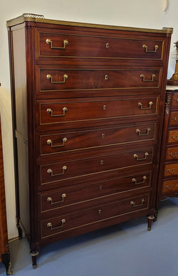 Sensational French Empire Mahogany Semainier | Antique & Vintage | Moonee Ponds Antiques | Australia Wide Delivery