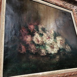 French Antique Floral Painting