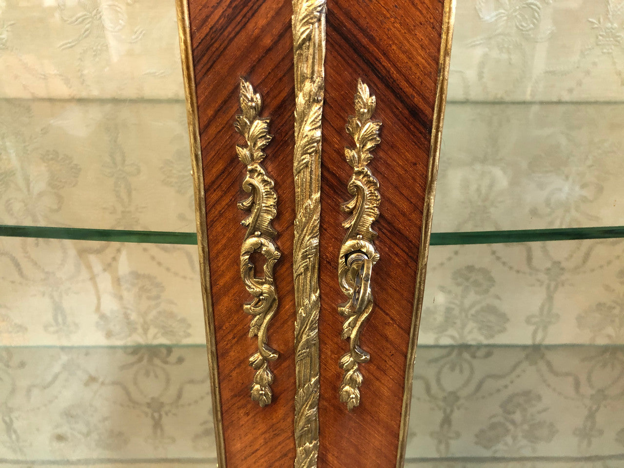 19th Century Ornate French Walnut Marquetry Inlay Display Cabinet | Antique & Vintage | Moonee Ponds Antiques | Australia Wide Delivery
