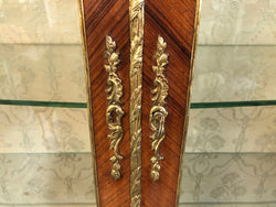 19th Century Ornate French Walnut Marquetry Inlay Display Cabinet | Antique & Vintage | Moonee Ponds Antiques | Australia Wide Delivery