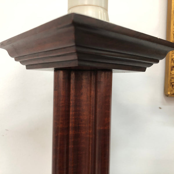 Very nice Australian cedar carved lamp base. It is in good working condition.