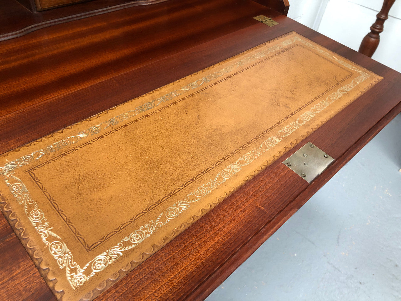 Chippendale Style Walnut & Burr Walnut Writing Bureau | Antique & Vintage | Moonee Ponds Antiques | Australia Wide Delivery