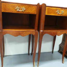 Pair of French Inlaid Bedsides Cabinets