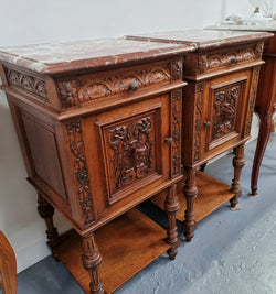 Fabulous Pair of Antique Gothic Style Bedside Cabinets | Antique & Vintage | Moonee Ponds Antiques | Australia Wide Delivery