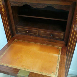 French Floral Marquetry Abattant