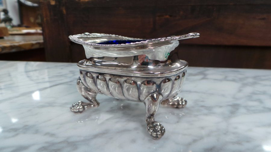 Silver Plated Salts with Insert | Antique & Vintage | Moonee Ponds Antiques | Australia Wide Delivery